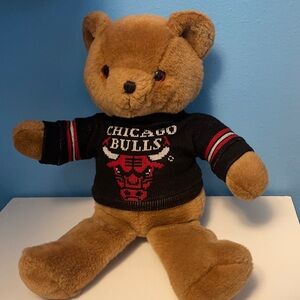 Roxbury bear with Chicago Bulls sweater